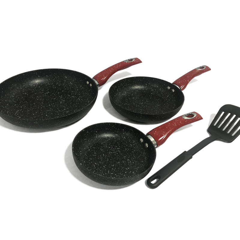 Juego de sartenes de 3 piezas SANKEY / Negro