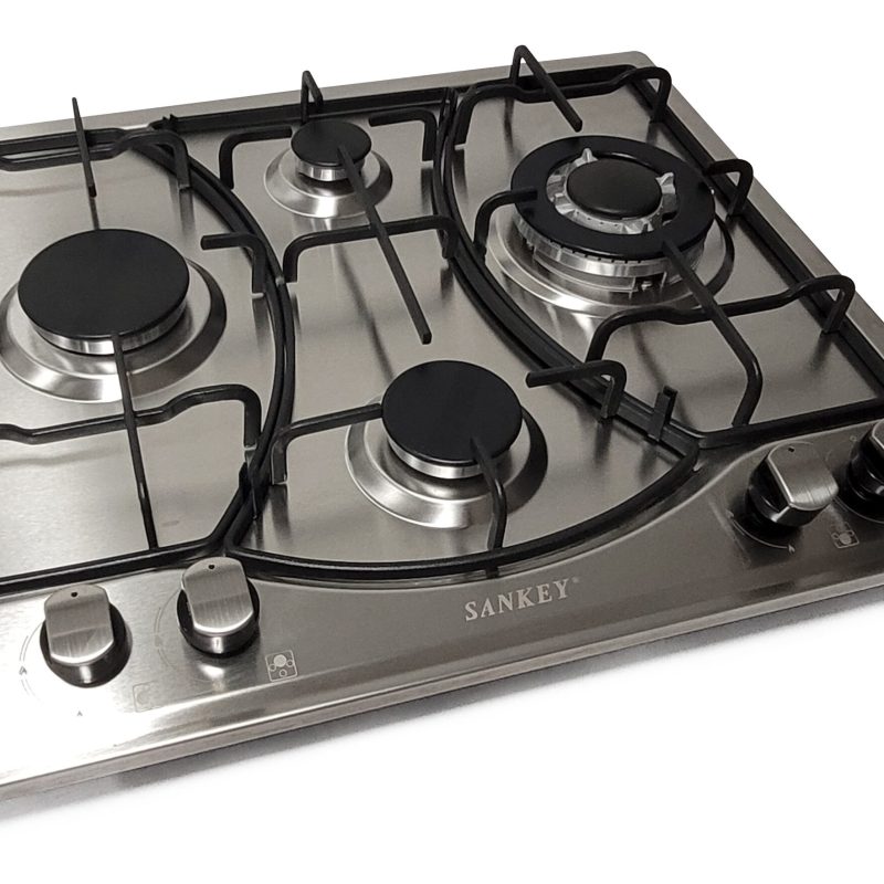 Tope de cocina a gas 24" 4h SANKEY / acero inoxidable
