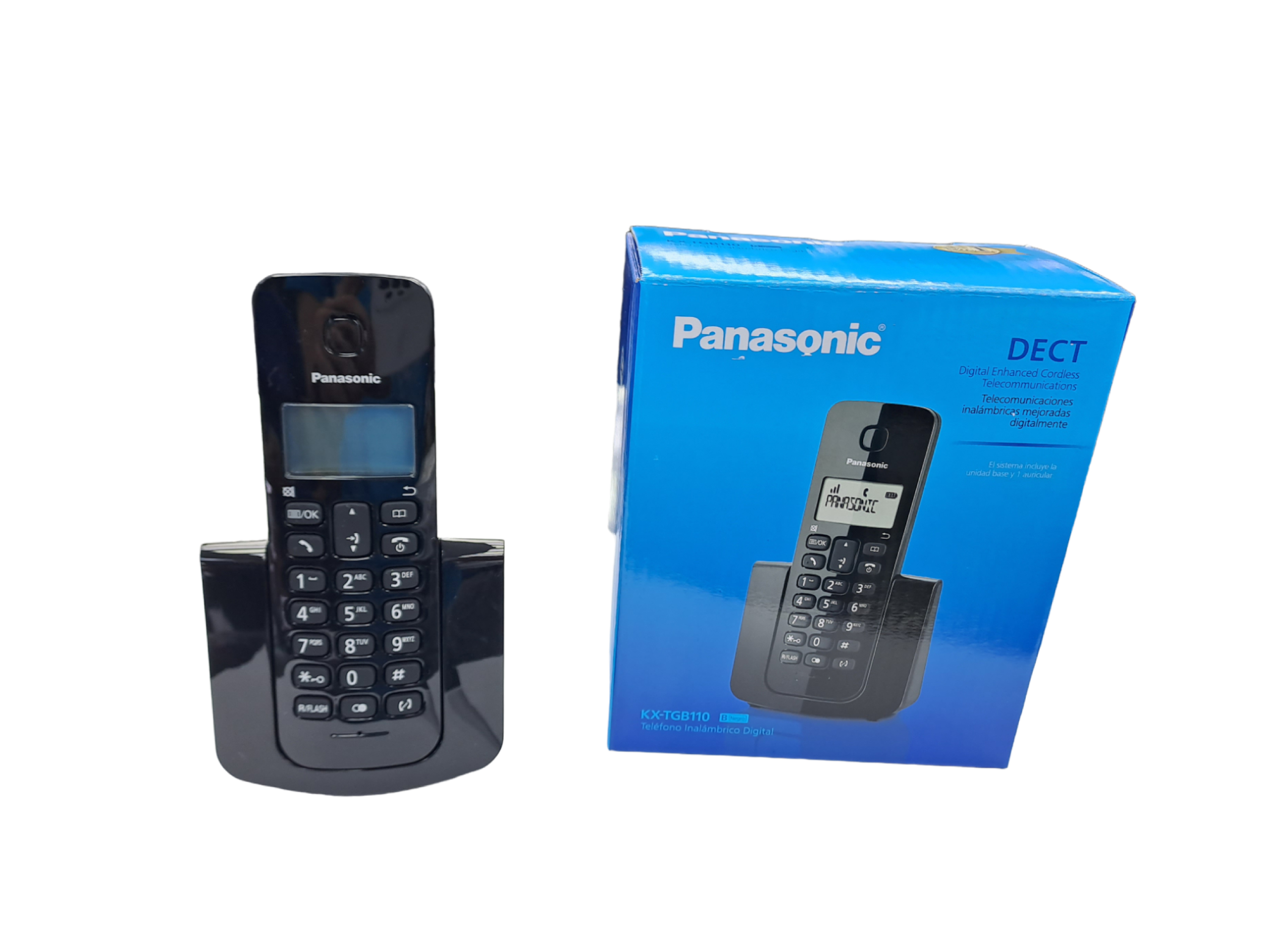 Panasonic KX-TGC384 Sistema de teléfono inalámbrico con 4 teléfonos - Negro