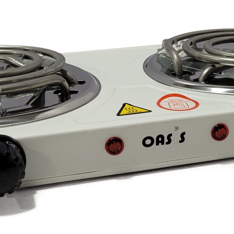 Cocina eléctrica 2H caracol OASIS / Blanco